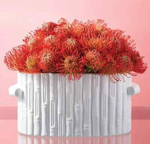 Load image into Gallery viewer, Two's Company Faux Bamboo Oval Centerpiece (50377)