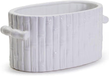 Load image into Gallery viewer, Two's Company Faux Bamboo Oval Centerpiece (50377)