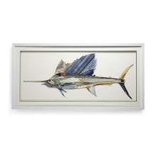 Load image into Gallery viewer, Two's Company Swordfish Paper Collage Wall Art