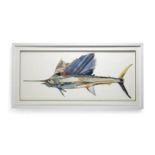 Load image into Gallery viewer, Two's Company Swordfish Paper Collage Wall Art