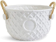 Load image into Gallery viewer, Two's Company Hampton Faux Bamboo Fretwork Party Bucket