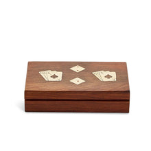 Load image into Gallery viewer, Two's Company The Turf Club Cards and Dice Set in Hand-Crafted Wooden Box