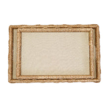 Load image into Gallery viewer, Two's Company Set of 2 Sea Grass and Rattan Oversized Decorative Square Trays