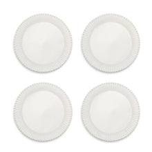 Load image into Gallery viewer, Two's Company Heirloom Set of 4 Embossed Pearl Edge Dinner Plates