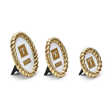 Load image into Gallery viewer, Two's Company Gilded Rope Set of 3 Gold Finish Photo Frame (3 Sizes)