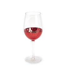 Load image into Gallery viewer, Two's Company Red Hot Set of 4 Faceted Wine Glasses (16 oz each)
