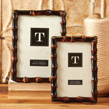 Load image into Gallery viewer, Two's Company Bamboo Set of 2 Photo Frames