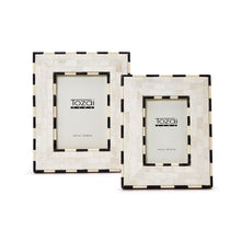 Load image into Gallery viewer, Two's Company Brick Pattern Set of 2 Photo Frames