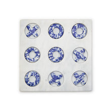 Load image into Gallery viewer, Tozai Blue Marble Hand-Crafted Tic-Tac-Toe Set