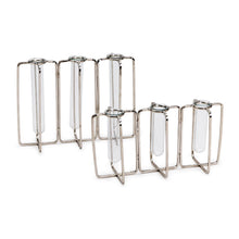 Load image into Gallery viewer, Tozai Set of 2 Stainless Steel Silver Vases (Includes 2 Sizes)