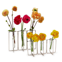 Load image into Gallery viewer, Tozai Set of 2 Stainless Steel Silver Vases (Includes 2 Sizes)