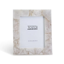 Load image into Gallery viewer, Two's Company White Quartz 8" x 10" Photo Frame in Gift Box