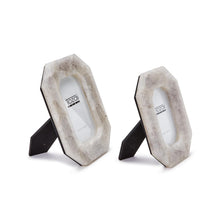 Load image into Gallery viewer, Tozai Set of 2 White Quartz Photo Frames