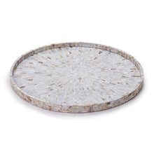 Load image into Gallery viewer, Tozai Jaipur Palace Mother of Pearl Decorative Tray (24")