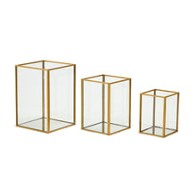 Load image into Gallery viewer, Tozai Set of 3 Rectangular Windows Vases