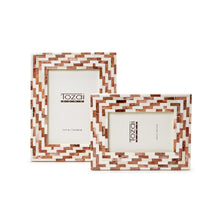 Load image into Gallery viewer, Tozai Set of 2 Brick Mosaic Photo Frames