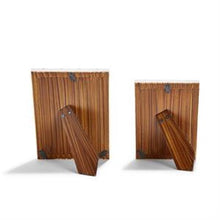 Load image into Gallery viewer, Two's Company Lines Set of 2 Brass Lines Photo Frames (2 Sizes: 4"x6" & 5"x7")