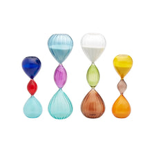 Load image into Gallery viewer, Two's Company Color Spectrum Set of 4 Sand Timers in Gift Box