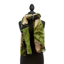 Load image into Gallery viewer, Two&#39;s Company Black Passion Flower Scarf 20721-PFB
