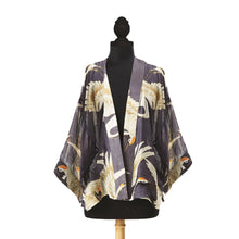 Load image into Gallery viewer, Two&#39;s Company Heron Charcoal Short Kimono
