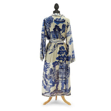Load image into Gallery viewer, Two&#39;s Company Giant Willow Blue Robe Gown with Removable Waist Tie Closure
