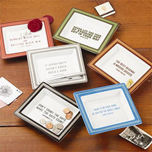 Load image into Gallery viewer, Two&#39;s Company Set of 6 Wise Sayings Gentlemen&#39;s Desk Trays
