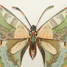 Load image into Gallery viewer, Two&#39;s Company Papillon Set of 4 Butterfly Paper Collage Wall Art
