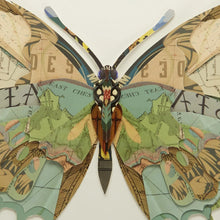 Load image into Gallery viewer, Two&#39;s Company Papillon Set of 4 Butterfly Paper Collage Wall Art
