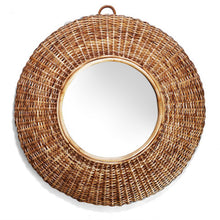 Load image into Gallery viewer, Two&#39;s Company Woven Cane Handcrafted Wall Mirror
