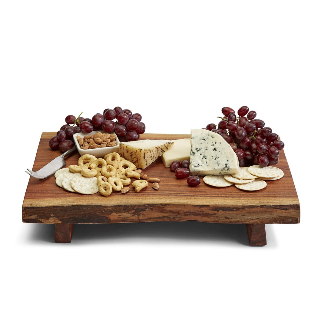 Two's Company Elevated Wood Serving Board