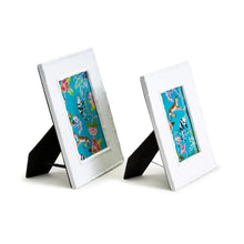 Load image into Gallery viewer, Two&#39;s Company Liana Set of 2 Photo Frames With Rattan Weave and Bamboo Border,
