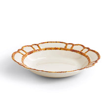Load image into Gallery viewer, Two&#39;s Company Bamboo Touch Serving/Centerpiece Bowl with Bamboo Rim Design
