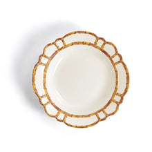 Load image into Gallery viewer, Two&#39;s Company Bamboo Touch Serving/Centerpiece Bowl with Bamboo Rim Design
