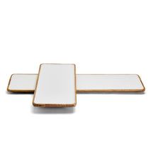 Load image into Gallery viewer, Two&#39;s Company Grazing Soiree Hand-Crafted Set of 2 Long Rectangular Serving Trays
