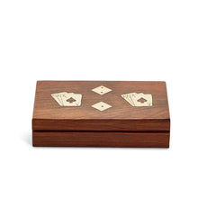 Load image into Gallery viewer, Two&#39;s Company The Turf Club Cards and Dice Set in Hand-Crafted Wooden Box
