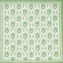 Load image into Gallery viewer, Two&#39;s Company Countryside Set of 4 Green Floral Pattern Napkins
