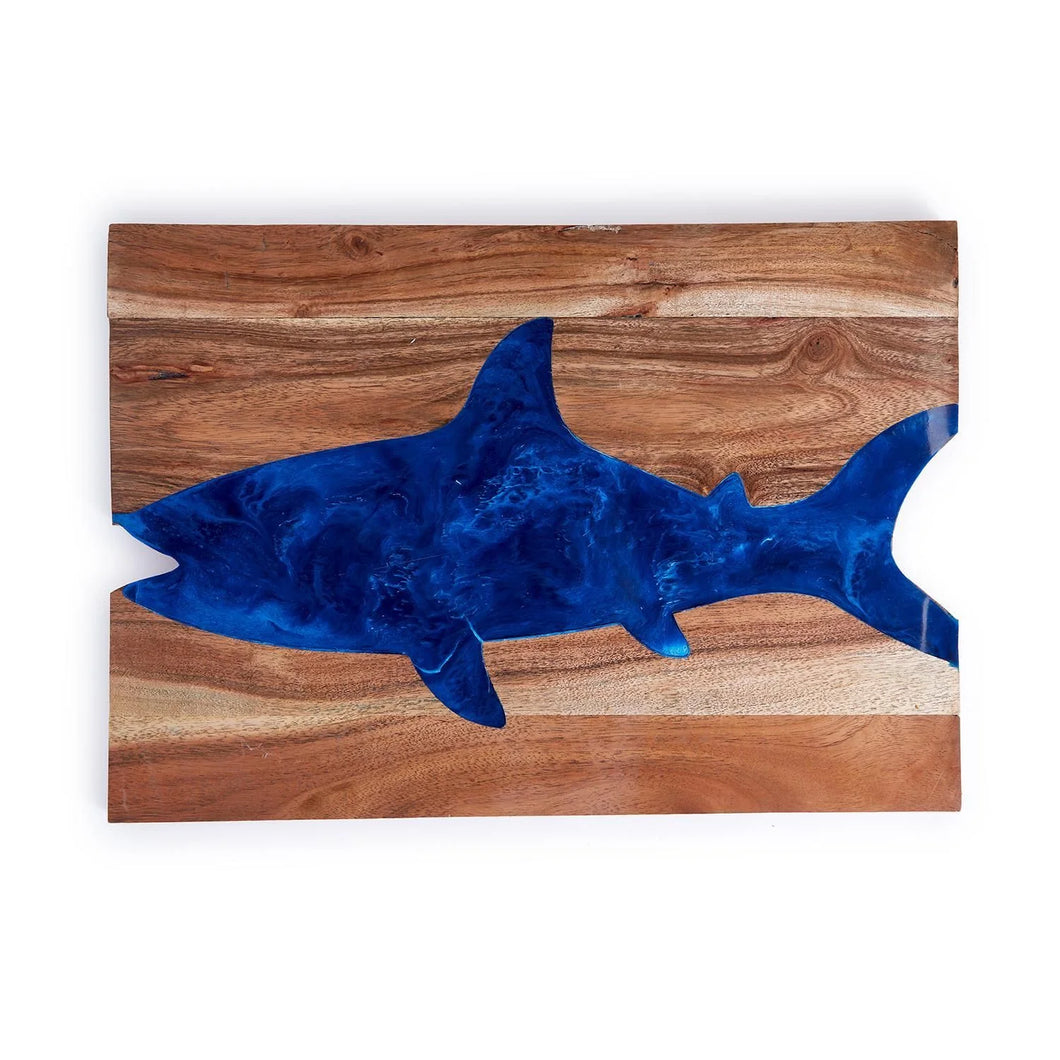 Two's Company Shark-cuterie Hand-Crafted Charcuterie / Tapas / Cheese Board with Resin Inlay