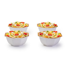 Load image into Gallery viewer, Two&#39;s Company Bamboo Touch Set of 4 Octagonal Multipurpose Individual Bowls
