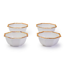 Load image into Gallery viewer, Two&#39;s Company Bamboo Touch Set of 4 Octagonal Multipurpose Individual Bowls
