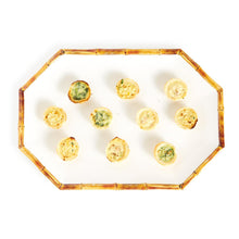 Load image into Gallery viewer, Two&#39;s Company Bamboo Touch Octagonal Serving Tray / Platter
