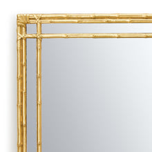 Load image into Gallery viewer, Two&#39;s Company Golden Bamboo Hanging / Standing Mirror
