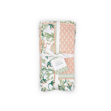 Load image into Gallery viewer, Two&#39;s Company Fleurette Set of 4 Napkins (Pink, Green and White)
