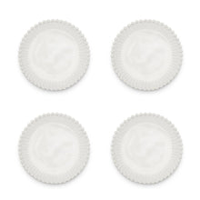 Load image into Gallery viewer, Two&#39;s Company Heirloom Set of 4 Embossed Pearl Edge Appetizer / Dessert Plates
