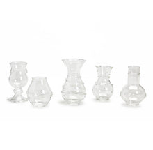 Load image into Gallery viewer, Two&#39;s Company Verre Set of 5 Hand Blown Glass Bud Vases
