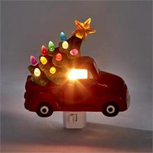 Load image into Gallery viewer, Two&#39;s Company Vintage Truck with Christmas Tree Nightlight
