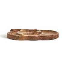 Load image into Gallery viewer, Two&#39;s Company Gather Pumpkin Shape Sectional Charcuterie Board (Includes 20 Wood Picks)
