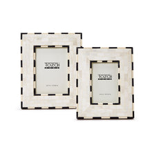 Load image into Gallery viewer, Two&#39;s Company Brick Pattern Set of 2 Photo Frames
