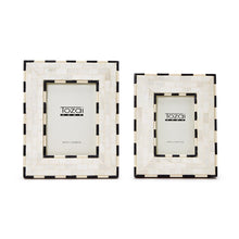 Load image into Gallery viewer, Two&#39;s Company Brick Pattern Set of 2 Photo Frames
