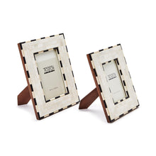 Load image into Gallery viewer, Two&#39;s Company Brick Pattern Set of 2 Photo Frames
