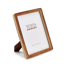 Load image into Gallery viewer, Tozai Wood 8x10&quot; Rounded Edge with Brass Photo Frame
